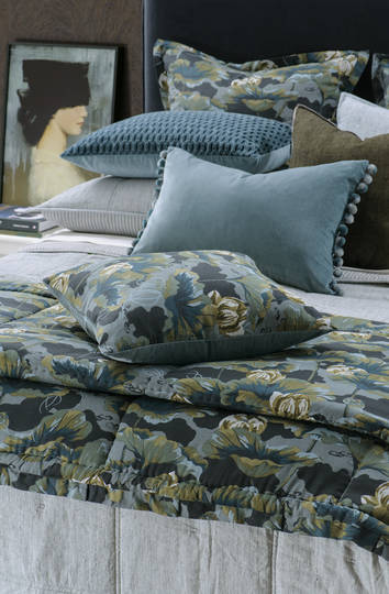 Bianca Lorenne - Waterlily Ocean Comforter (Cushion-Pillowcases-Eurocases Sold Separately)
